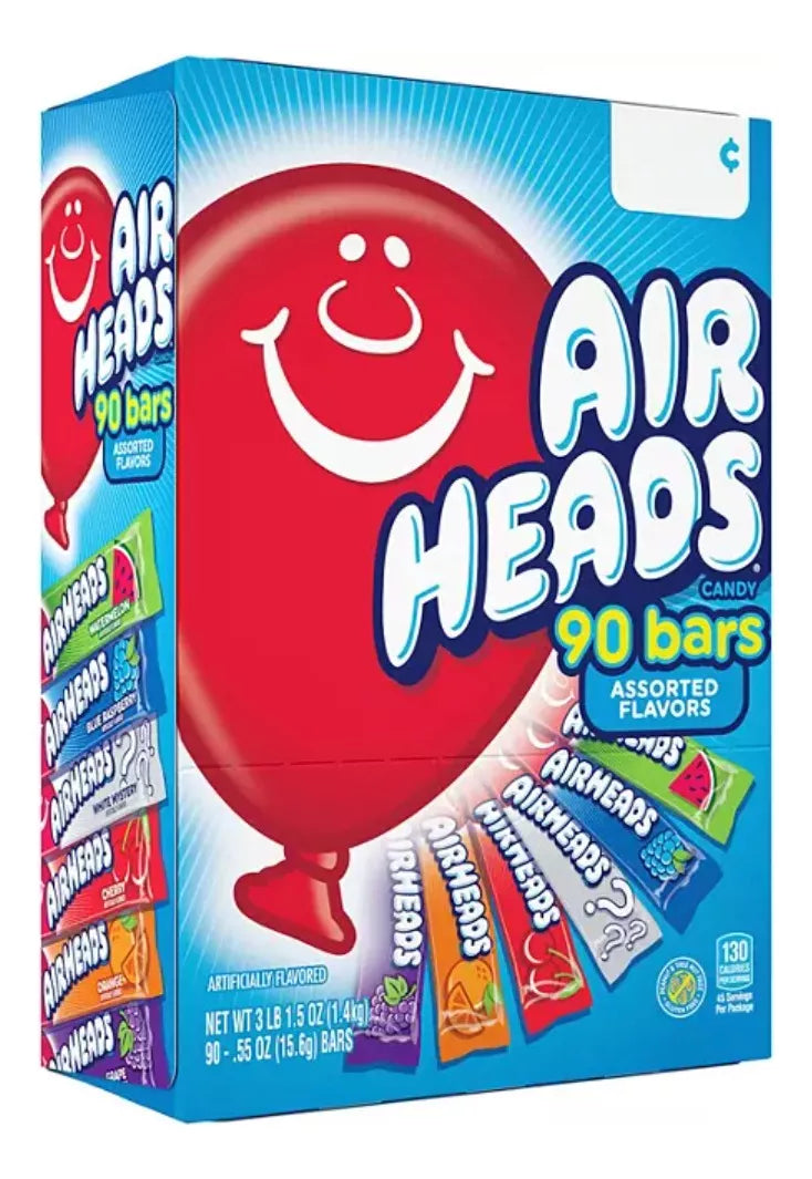 Airheads Variety Pack Caja Con 90 Piezas Importados