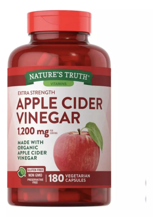 Vinagre De Manzana 1200mg Natures Truth (180 Caps)