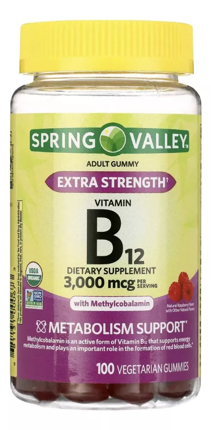 Spring Valley Vitamina B12 3,000mg, 60 Gomitas