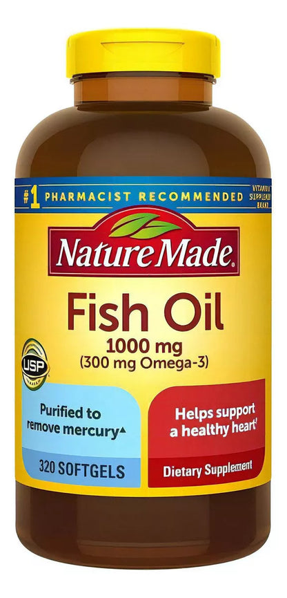 Nature Made Aceite De Pescado 1000 Mg 320 softgels