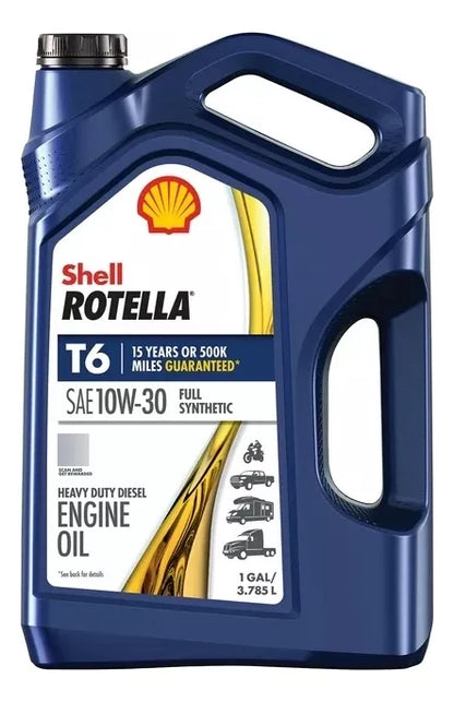 Aceite Shell Rotella 10w-30 T6 100% Sintetico 3.78 Litros