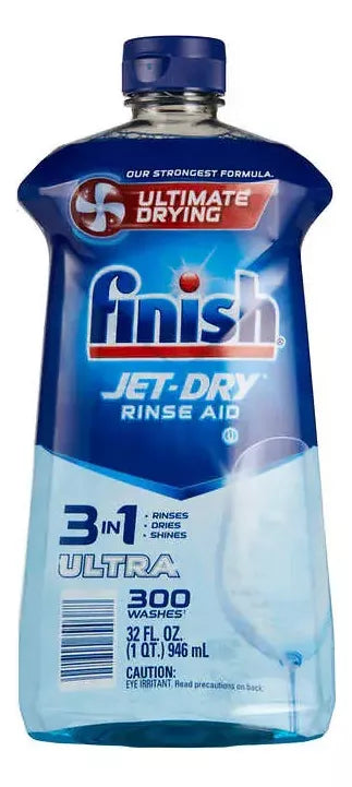Finish Jet-dry Ultra Rinse Aid  946ml 300 Cargas