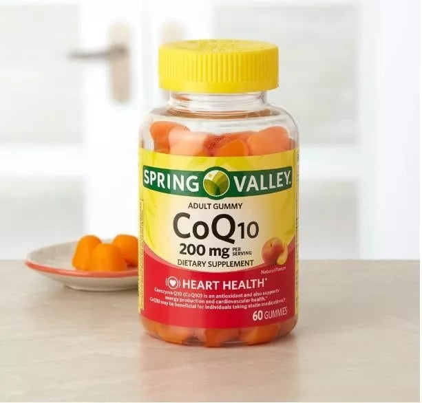 Spring Valley  CoQ10 200 Mg 60 gomitas sabor durazno