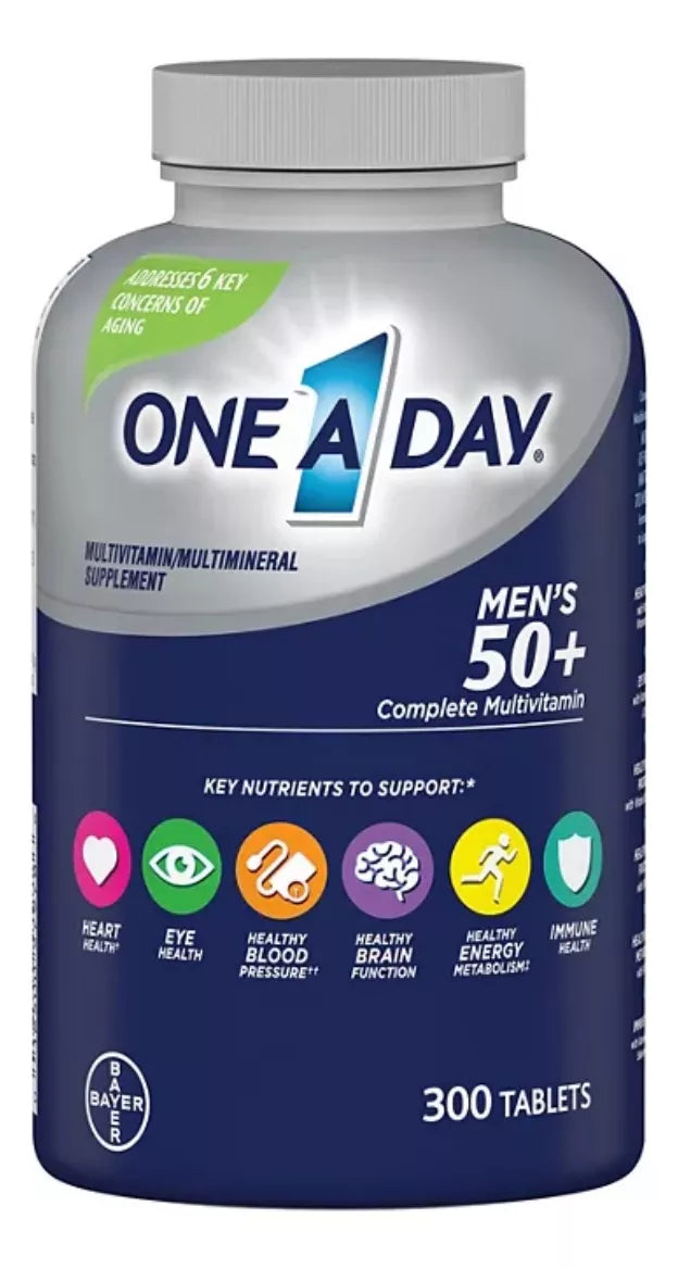 One A Day Men´s 50+ Hombre Multivitamínico Con 300 Tabletas