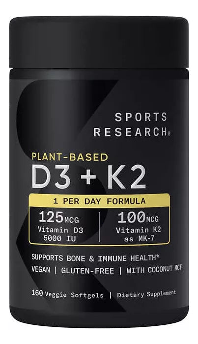 Vitamina D3 + K2 Sports Research 160ct