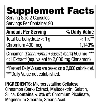 Spring Valley Canela 1,000mg 180 Capsulas