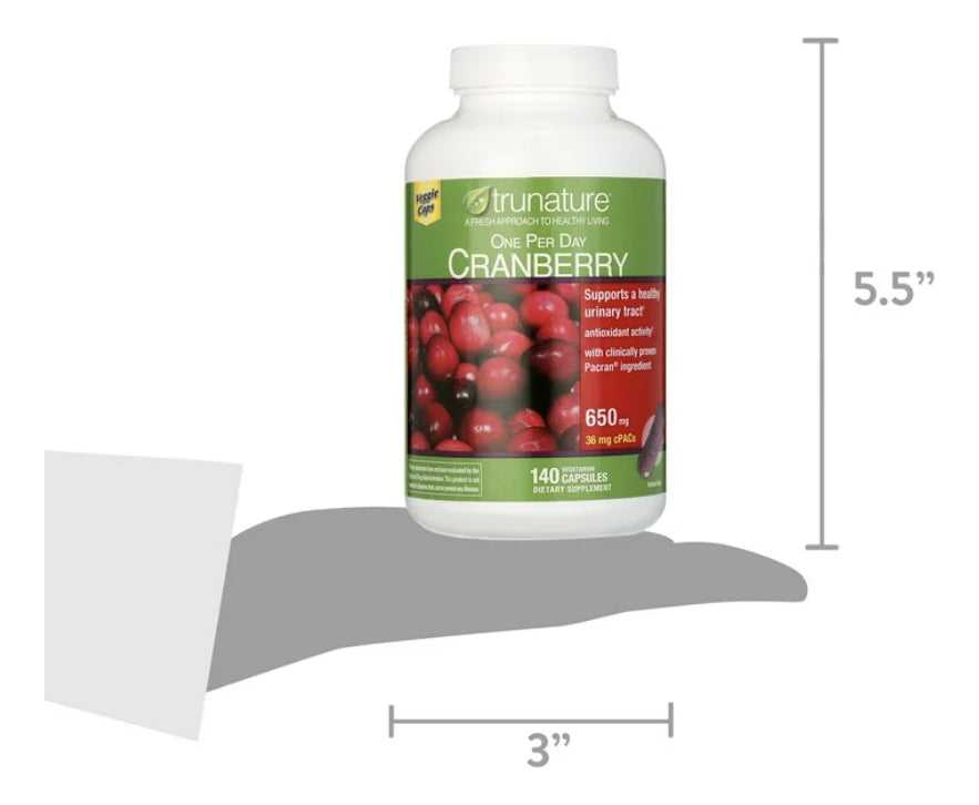 Trunature Cranberry 650mg 140 Cápsulas