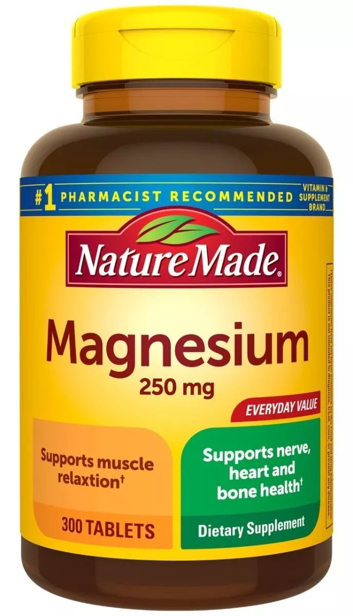 Nature Made Magnesium 250mg 300 Tabletas