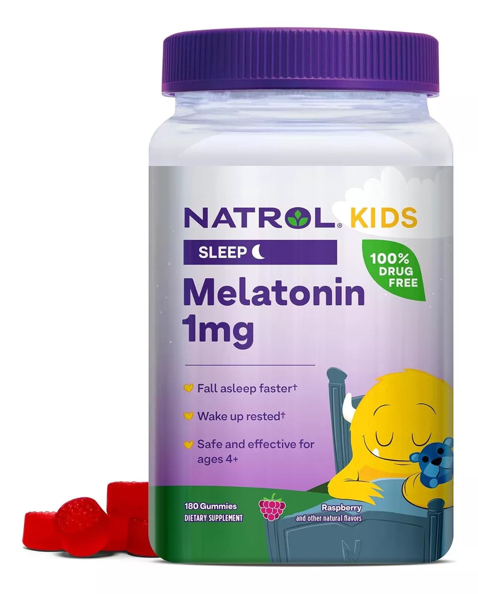 Natrol Melatonina Kids 1mg 180 Gomitas Sabor Bayas