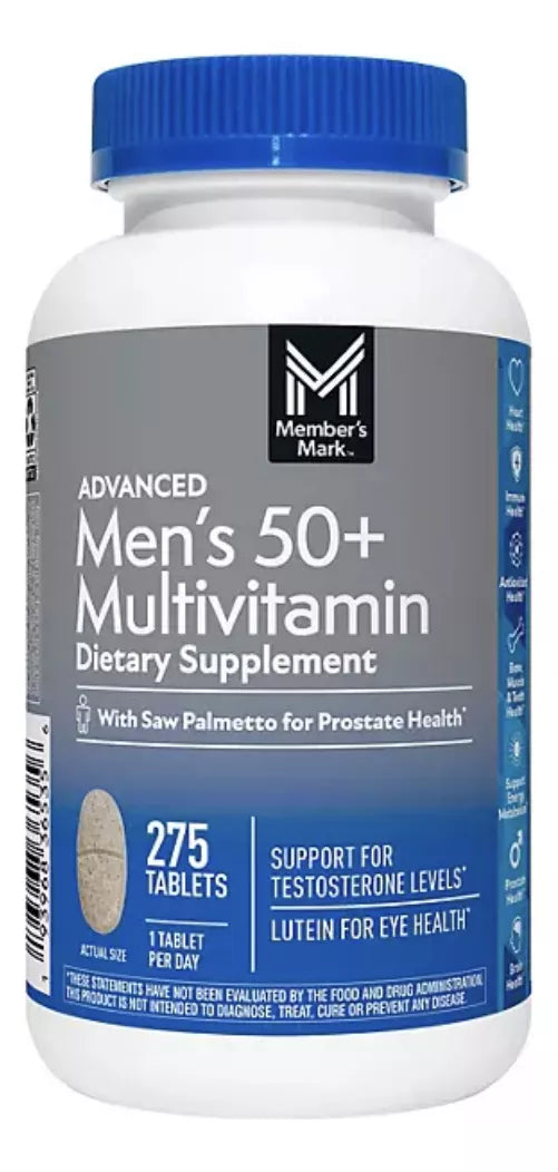 Members Mark Multivitaminico Hombres 50+, 275 Tabletas