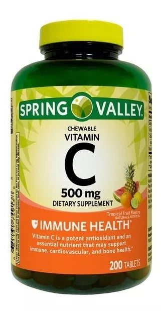 Spring Valley Vitamina C  500mg  200 Tablets