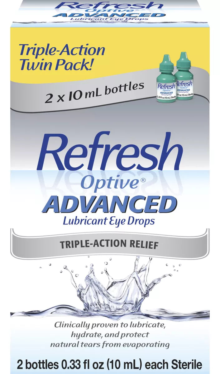 Refresh Optive Advanced Lubricante Para Ojos 2 X 10ml