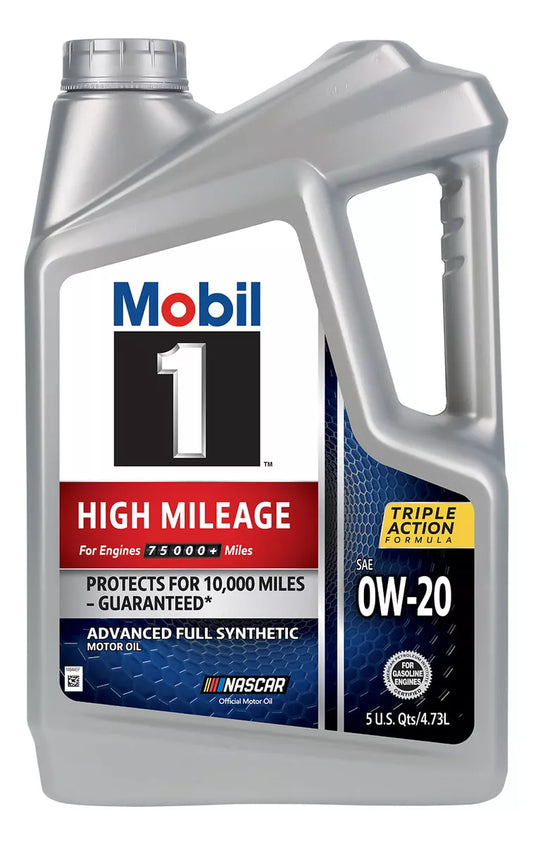 Aceite Mobil 1 Alto Kilometraje 0w20 100% Sintetico 4.73l