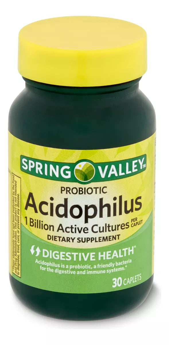 Spring Valley Acidófilo Probiótico 1 Billon, 30 Capsulas