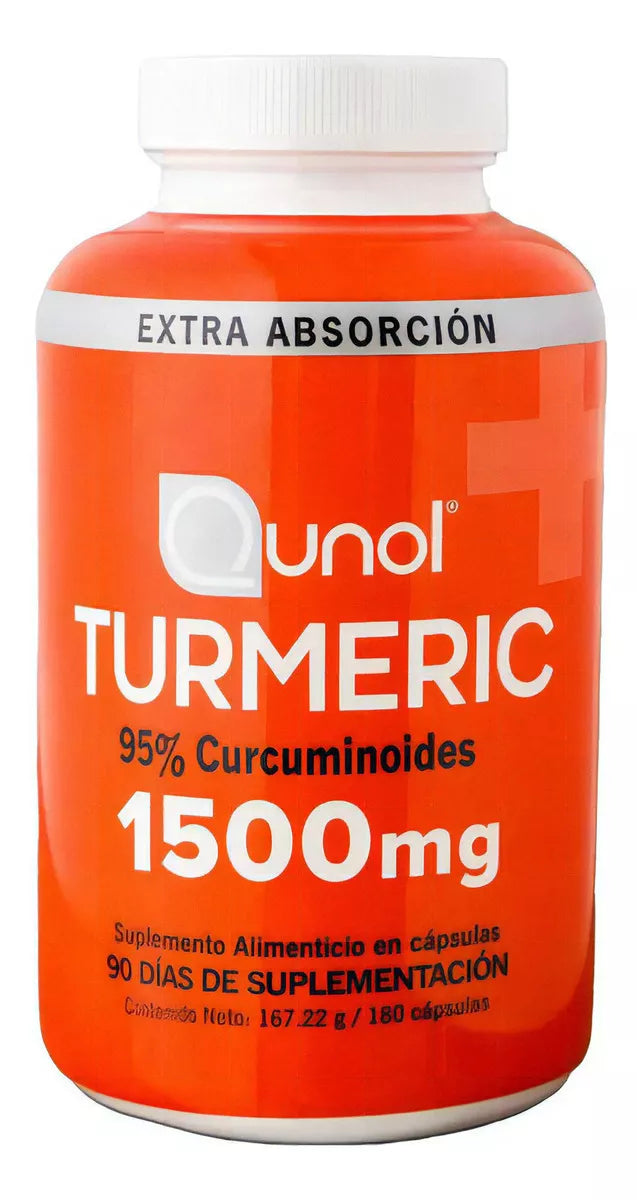 Qunol Turmeric 95% Curcuminoides 1500 Mg 180 Caps