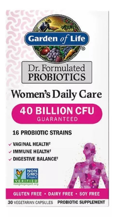 Garden Of Life Probioticos Women's 40 Billones 30 Cápsulas