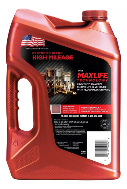 Aceite Valvoline 5w30 Mezcla Sintética Alto KM 4.73 litros