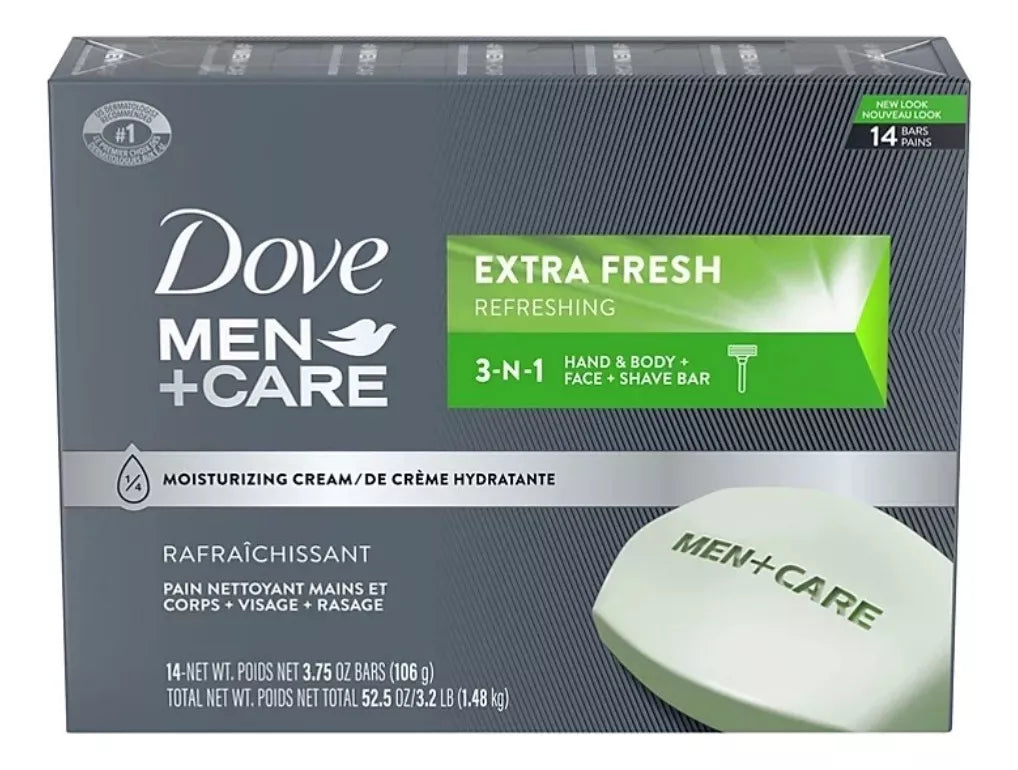 Dove Men + Care Extra fresh 14 Barras 106g C/u