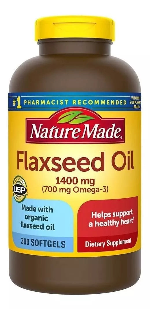 Nature Made Flaxseed Oil (1400mg omega-3) 300 Softgels