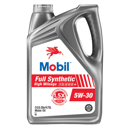 Aceite Mobil full Synthetic  Alto Kilometraje 5W-30, 4.73