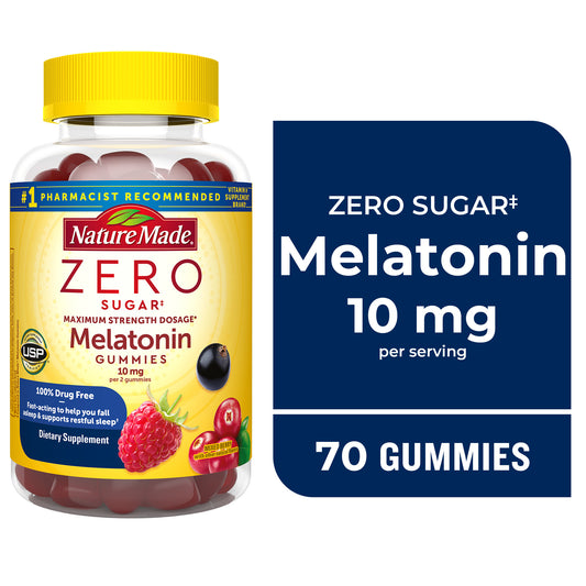 Nature Made Melatonina sin Azúcar 10 Mg por 70 Gomitas