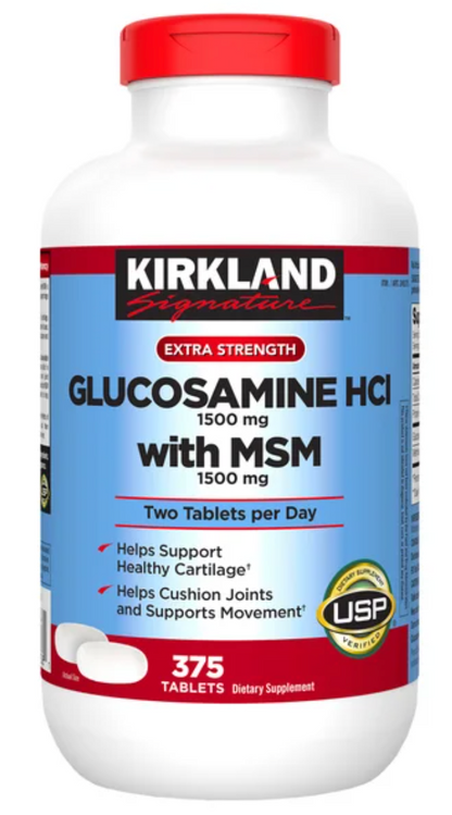 Kirkland Signature Glucosamine with MSM, 375 Tablets