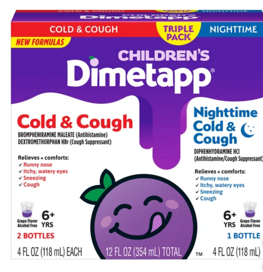 Childrens Dimetapp tos y gripa 354ml total