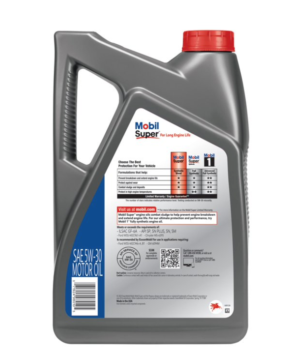 Aceite Mobil Super 5000 Semi-Sintetico 5w-30