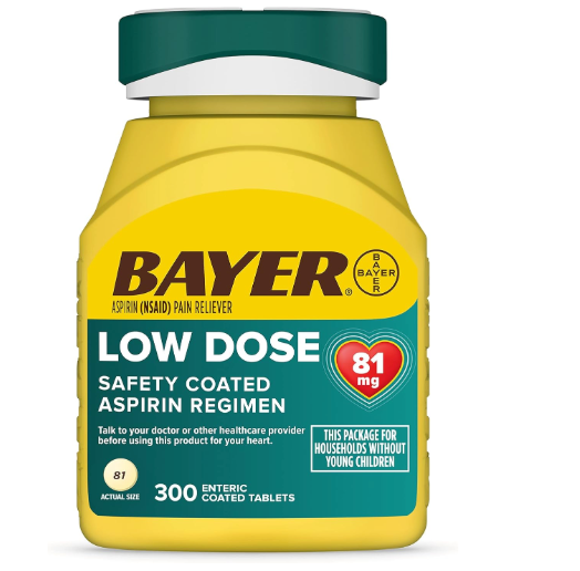 Bayer Aspirina low dose 81 mg  300 unidades