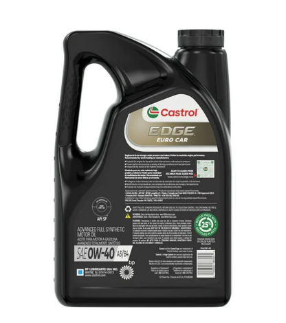 Aceite Castrol Edge 0w-40 Euro 100% Sintético