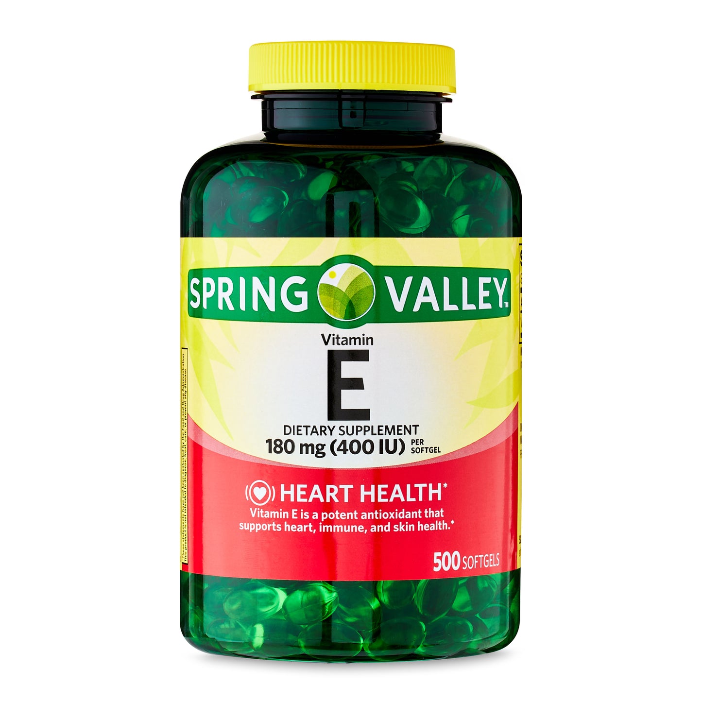 Spring Valley Vitamin E 180 mg,400 ui, 500 Softgels