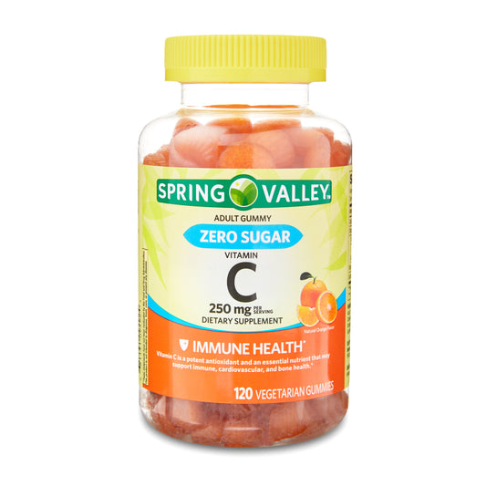 Spring Valley Vitamina C sin Azúcar 250 mg 120 gomitas