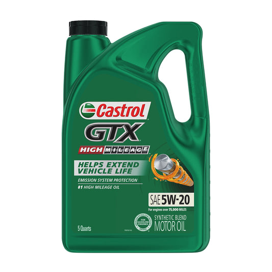 Aceite castrol GTX 5W-20  Alto Kilometraje