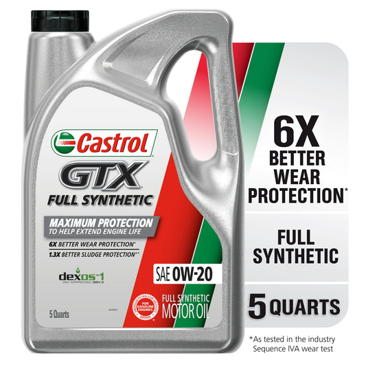 Aceite Castrol GTX 0w-20 100% Sintetico