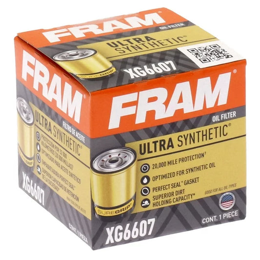 Filtro de aceite FRAM Ultra XG6607 para aceite sintetico 20,000 millas