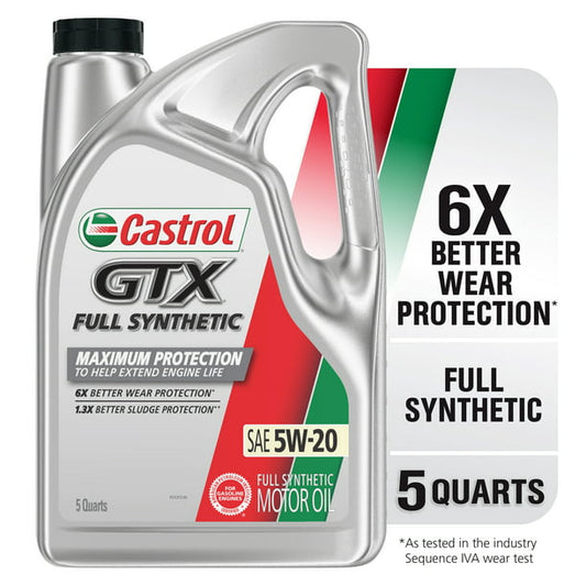 Aceite Castrol GTX  5w-20 100% Sintetico