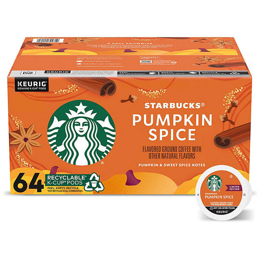 Starbucks Coffee K-Cups Pumpkin Spice (64 Pzs)