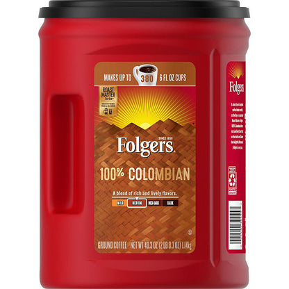 Cafe Molido Folgers 100% Colombiano Medium Roast 1.14kgs