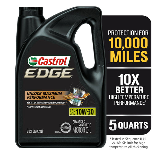 Aceite Castrol Edge 10w-30 100% Sintético