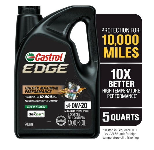 Aceite Castrol Edge 0w-20 100% Sintético
