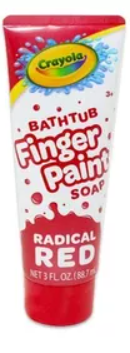 Crayola finger paint soap 88.7ml Rojo
