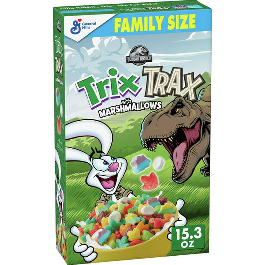 General Mills Trix Trax, Fruit Flavored Corn Puffs Cereal